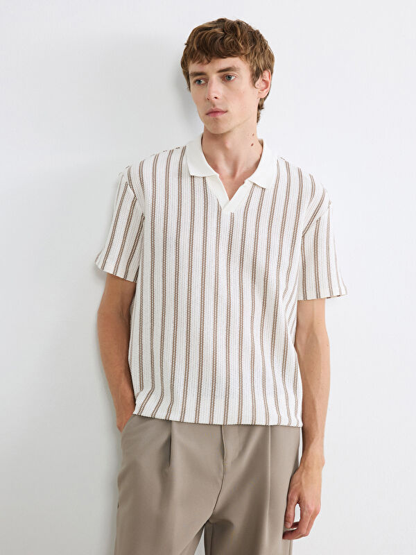 LCW Vision Polo Striped Men's T-Shirt
