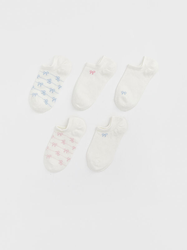 LCW DREAM Fiyonk Desenli Kadın Sneaker Çorap 5'li