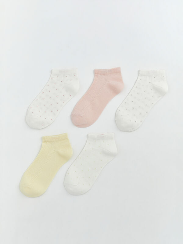 LCW DREAM Patterned Women's Trainer Socks 5-Pack