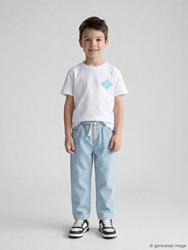 LCW Kids Baskılı Erkek Çocuk Tişört