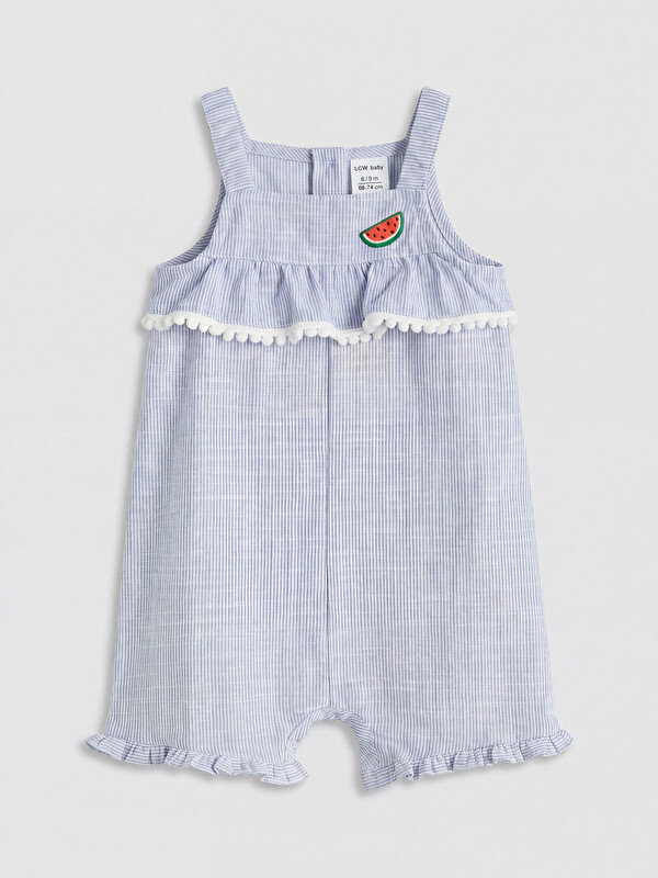 LCW baby Kız Bebek Poplin Tulum