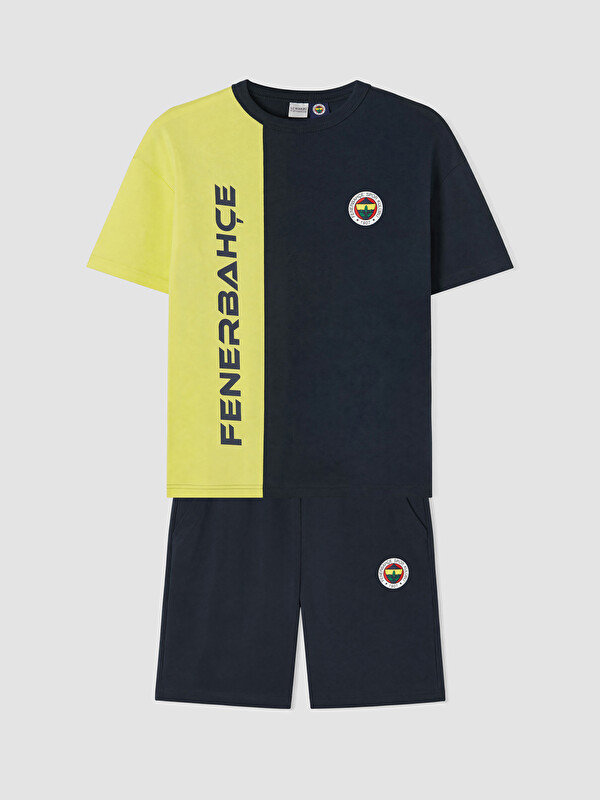 LCW Kids Fenerbahçe Baskılı Erkek Çocuk Şortlu Takım
