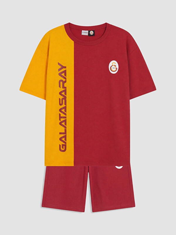 LCW Kids Galatasaray Baskılı Erkek Çocuk Şortlu Takım
