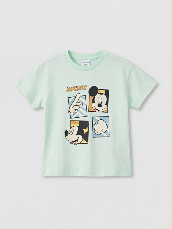 LCW baby Mickey Mouse Baskılı Erkek Bebek Tişört