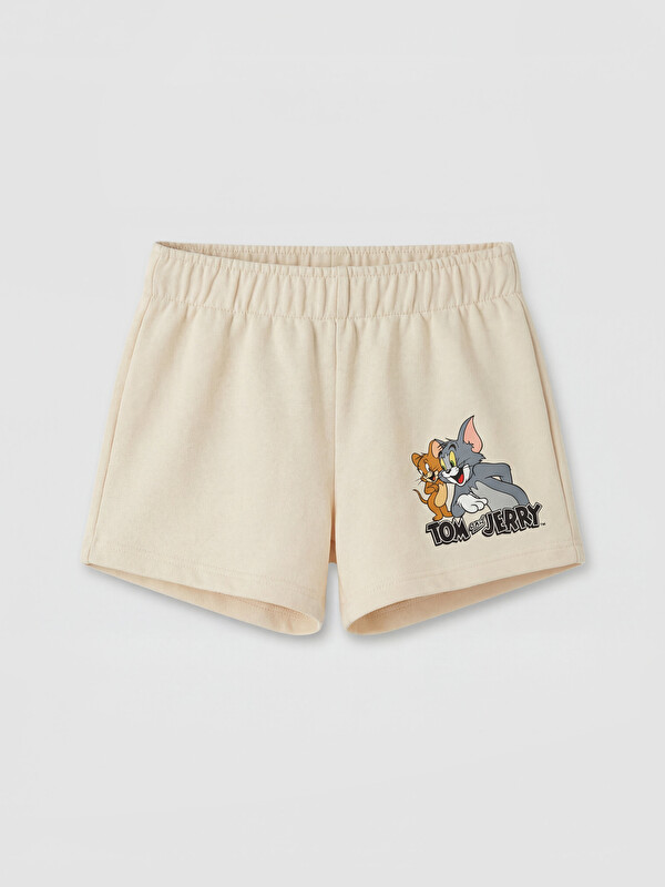 LCW baby Tom & Jerry Baskılı Erkek Bebek Şort