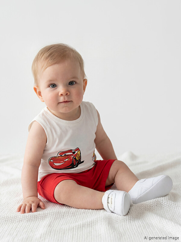LCW baby Cars Printed Baby Boys' Shorts Set