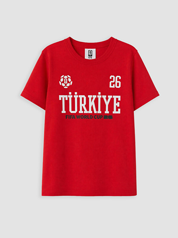 LCW Kids FIFA 2026 Baskılı Erkek Çocuk Tişört