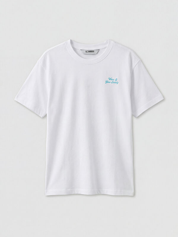 LCW Kids Crew Neck Printed Girls' T-Shirt