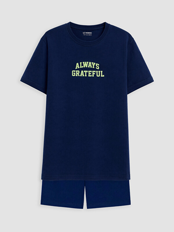 LCW Kids Boys' Slogan Printed Shorts Set