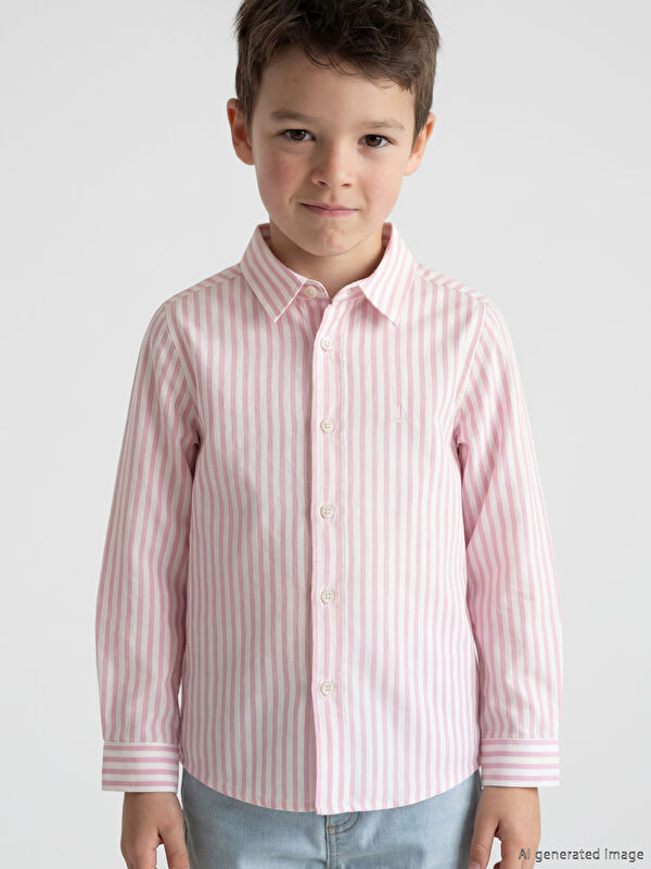 LCW Kids Striped Oxford Boys' Shirt