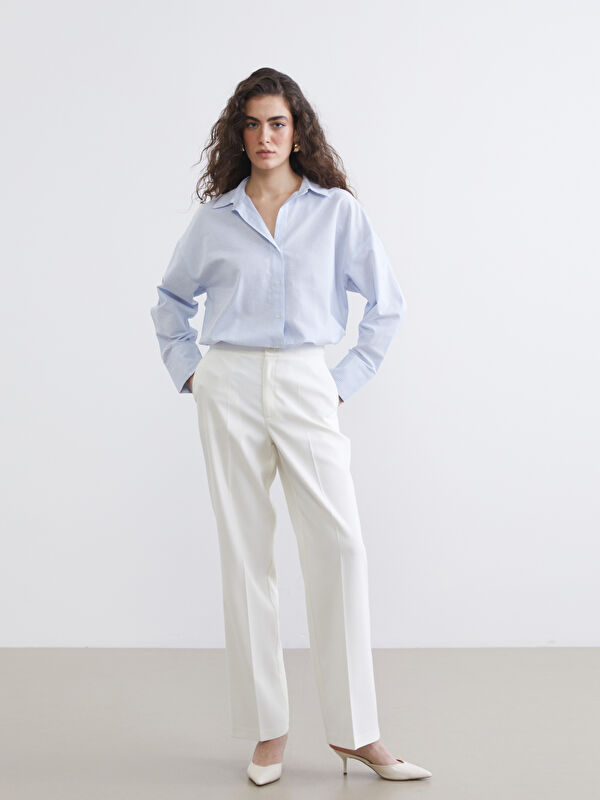 LCW Vision Regular Fit Leinenmischung Damenhose