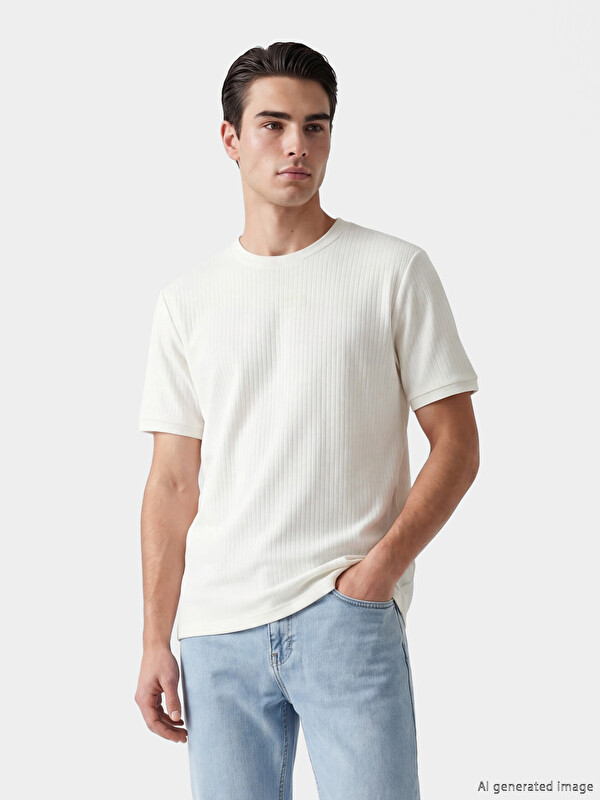LCWAIKIKI Classic Crew Neck Structured Men's T-Shirt