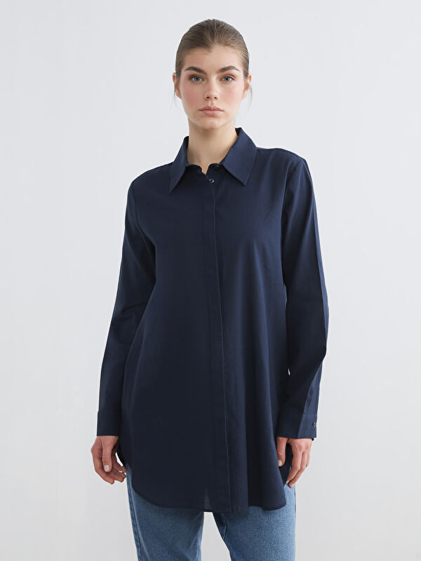 LCW Modest Textured Women's Shirt Tunic
