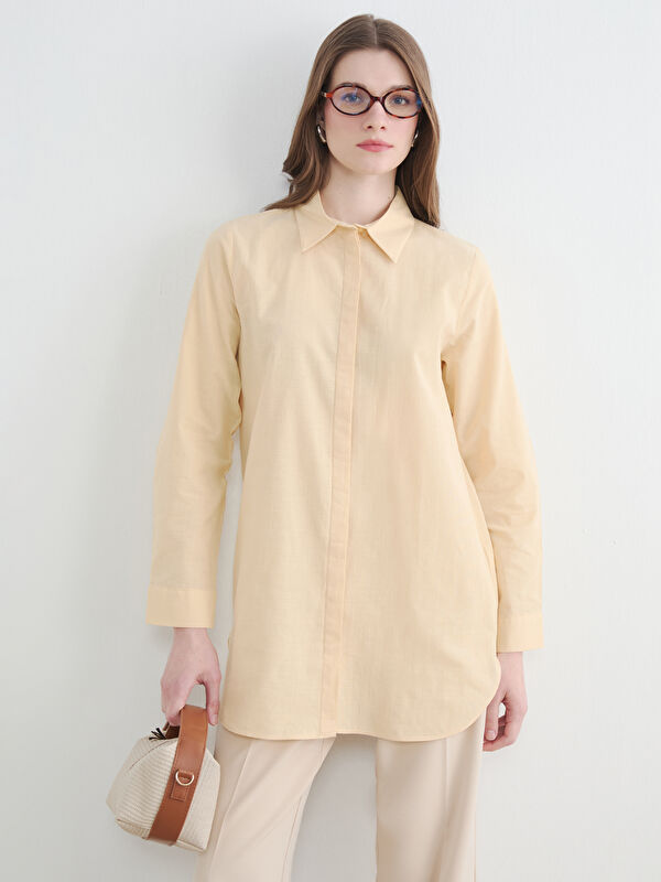 LCW Modest Textured Women's Shirt Tunic