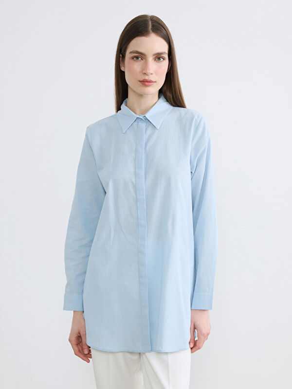 LCW Modest Textured Women's Shirt Tunic