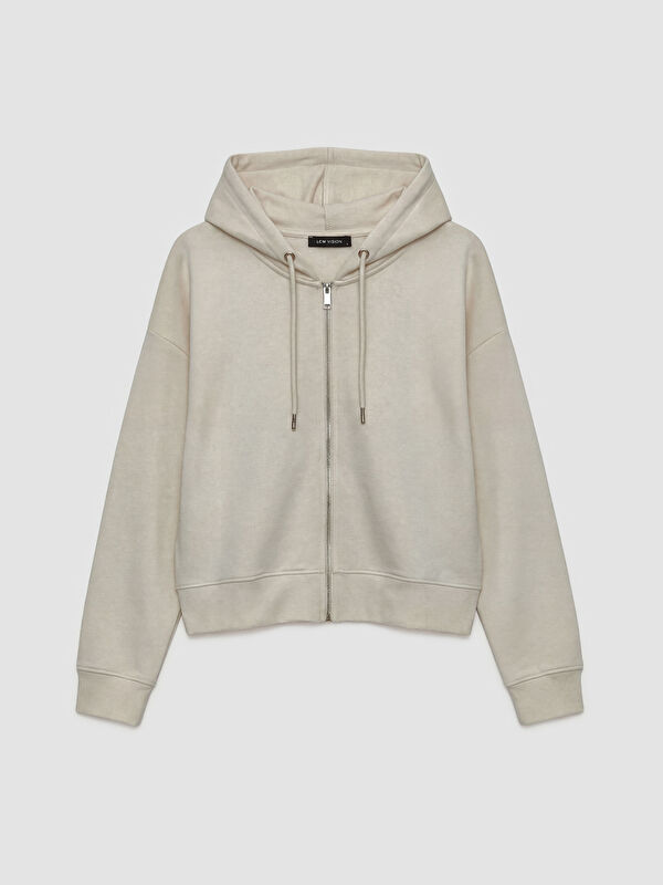 LCW Vision Long Sleeve Hooded Zippered Women's Cardigan