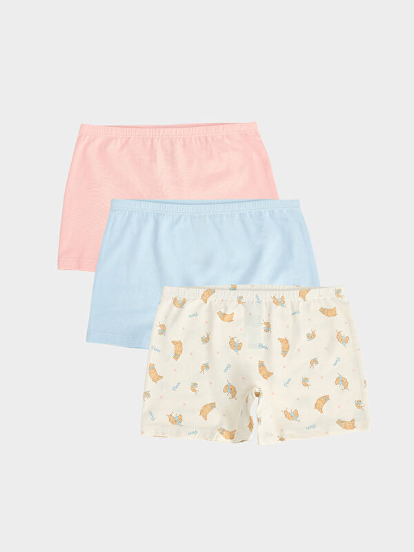 LCW Kids Kız Çocuk Boxer 3'lü