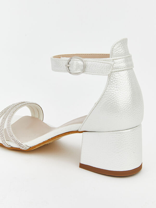 Parlak Taşlı Kız Çocuk Topuklu Ayakkabı - Görsel 6