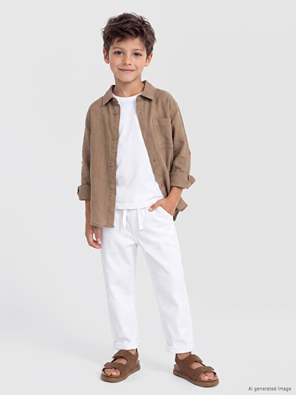 LCW baby Regular Fit Gabardine Pantalone za Dečake
