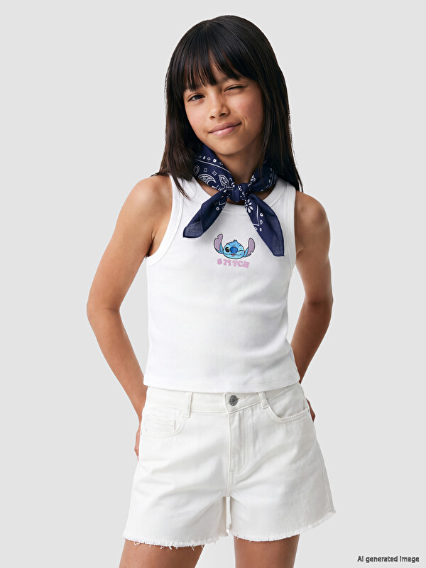 LCW Kids Crew Neck Stitch چاپکراوی تانک تۆپی كچان