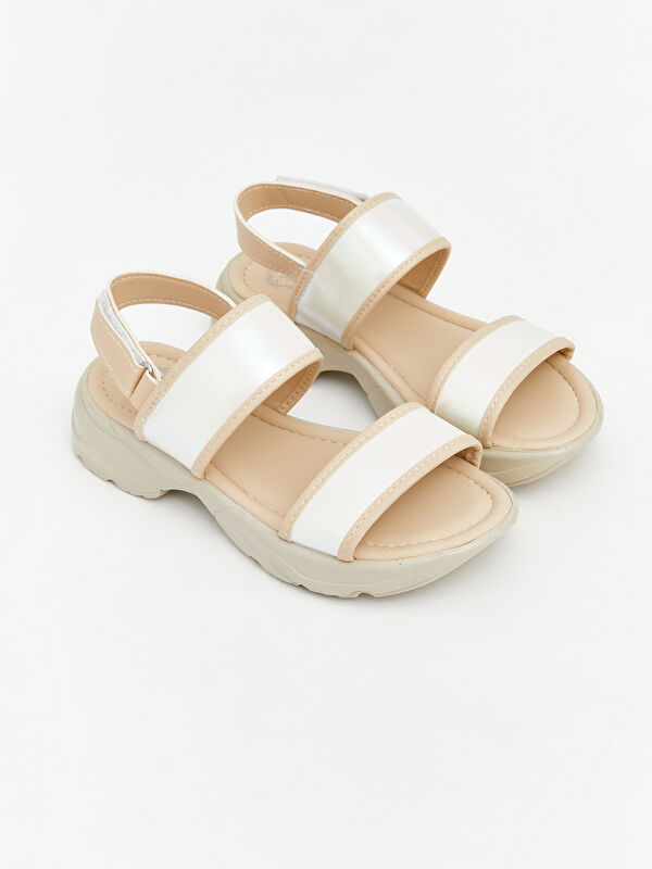 Lcw Steps Ekru Lcw Steps Cirt Cırtlı Kız Çocuk Sandalet