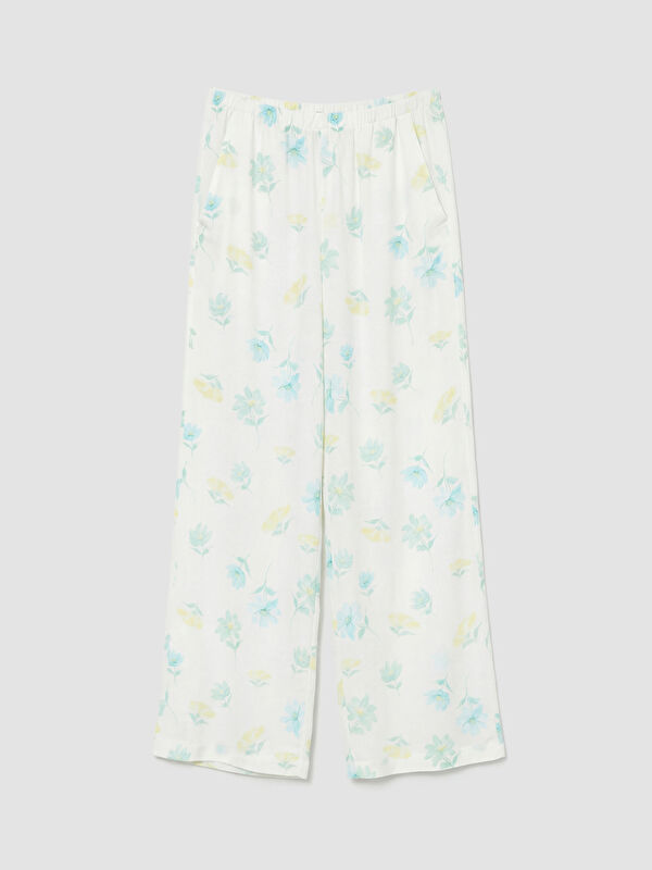 LCW Kids Floral Print Girls' Trousers