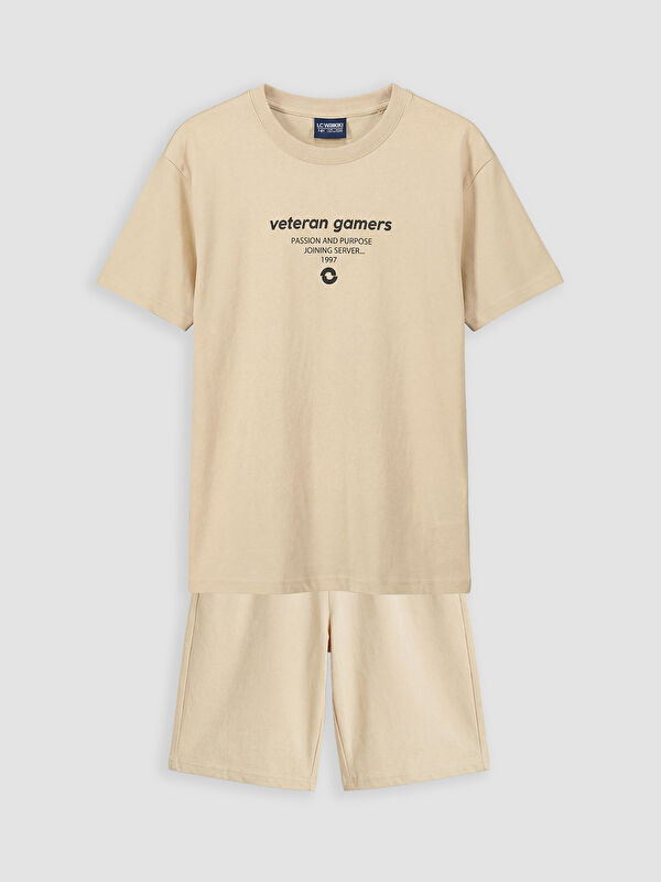 LCW Kids Printed Boys' Shorts Set