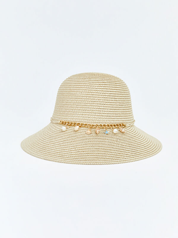 LCW ACCESSORIES Women's Straw Hat with Accessory