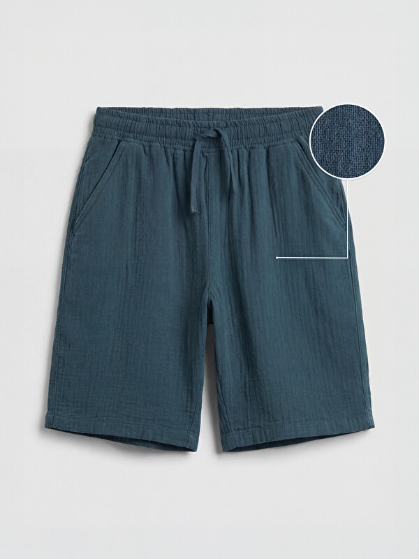 LCW Kids Regular Fit Erkek Çocuk Müslin Şort