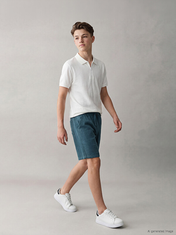 LCW Kids Regular Fit Erkek Çocuk Müslin Şort