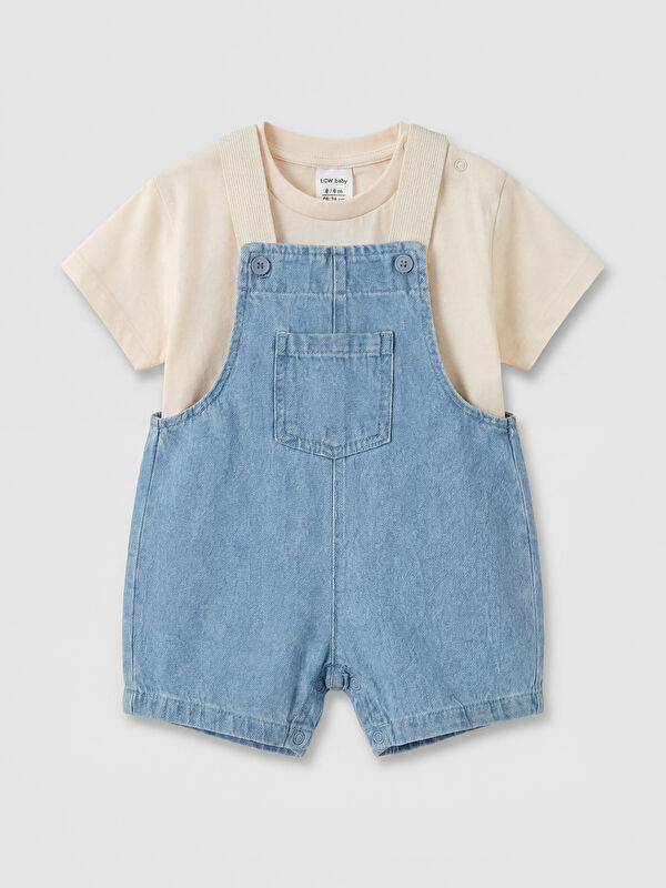 LCW baby Baby Boy Blue Dungarees