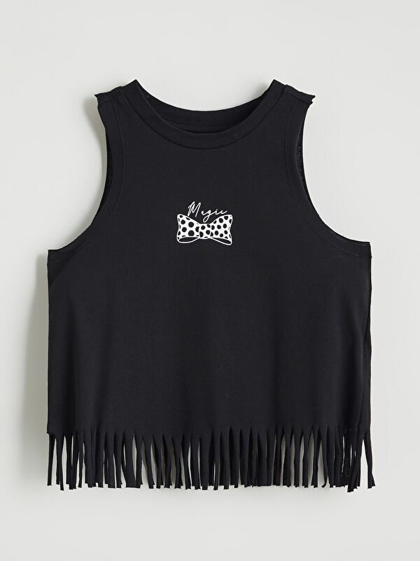 LCW Kids Crew Neck Printed Girls' Tank Top