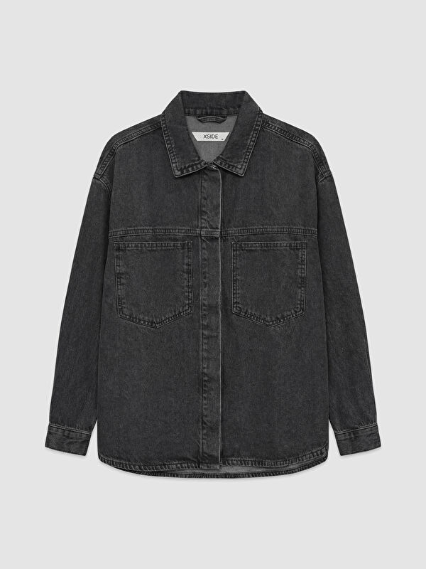 XSIDE Women's Oversize Fit Denim Shirt
