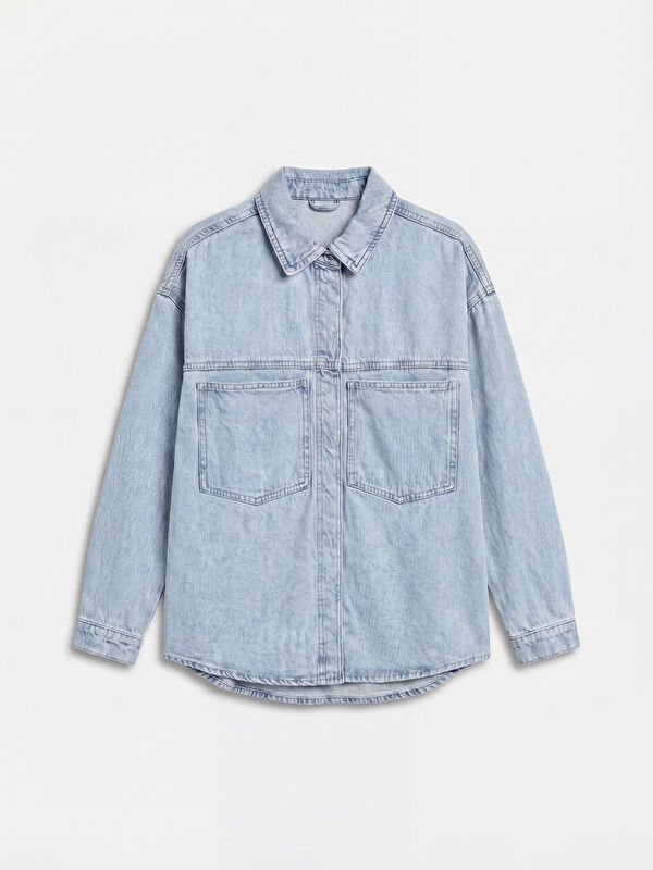 XSIDE Women's Oversize Fit Denim Shirt