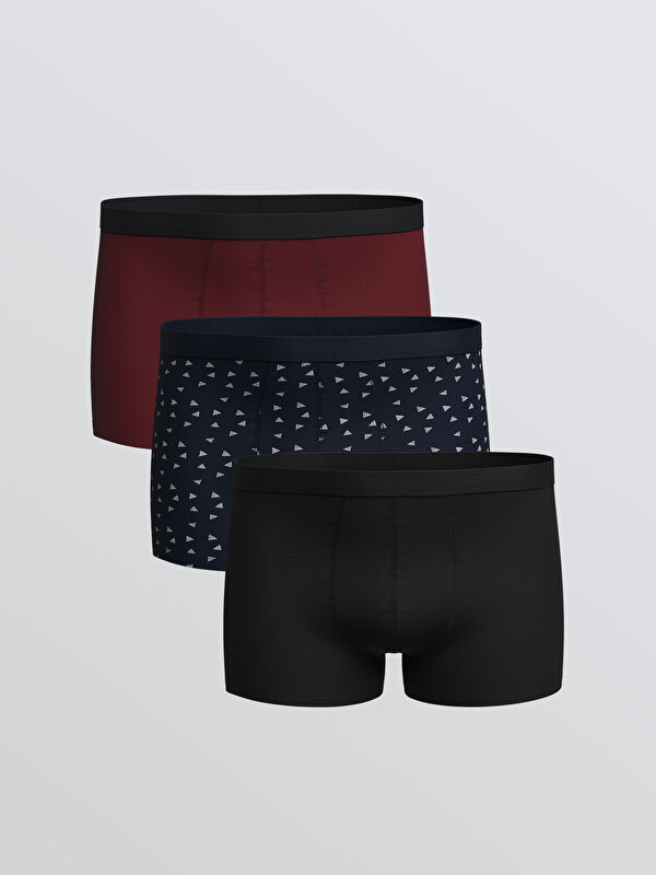 LC WAIKIKI Standart Kalıp Pamuklu Esnek Erkek Boxer 3'lü