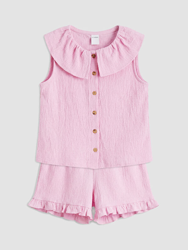LCW Kids Frilled Girls' With Shorts Set