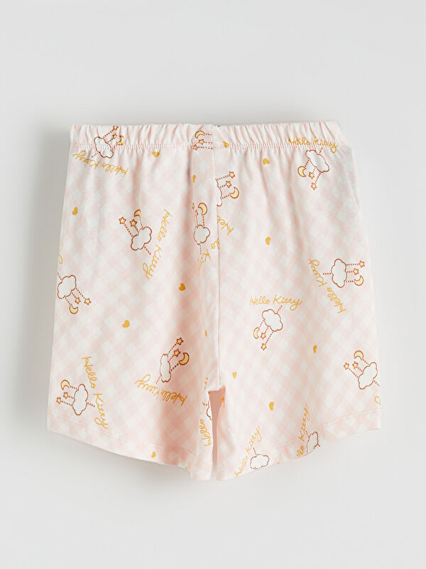 LCW Kids Hello Kitty Baskılı Kız Çocuk Pijama Şort