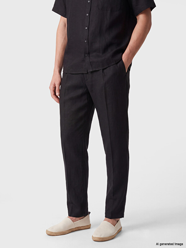 SOUTHBLUE Regular Fit %100 Linen Men's Trousers