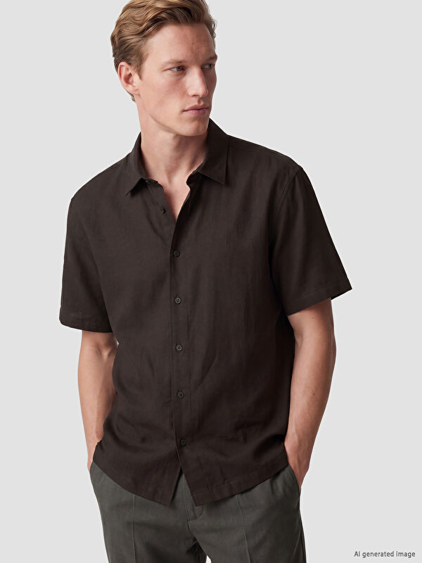 LCW Vision Regular Fit Dokulu Erkek Gömlek