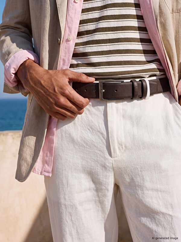 LCW ACCESSORIES Deri Görünümlü Erkek Kemer