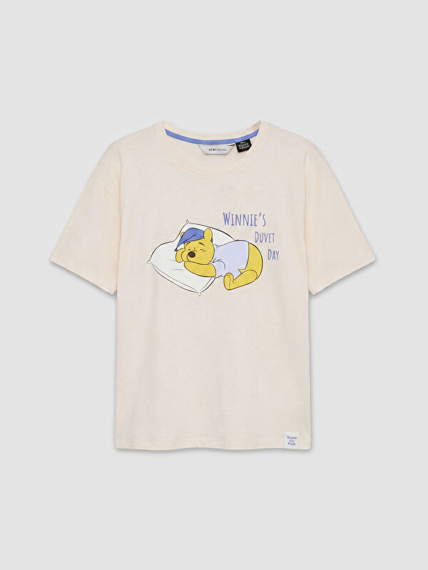 LCW Young Winnie the Pooh Baskılı Kadın Pijama Üstü