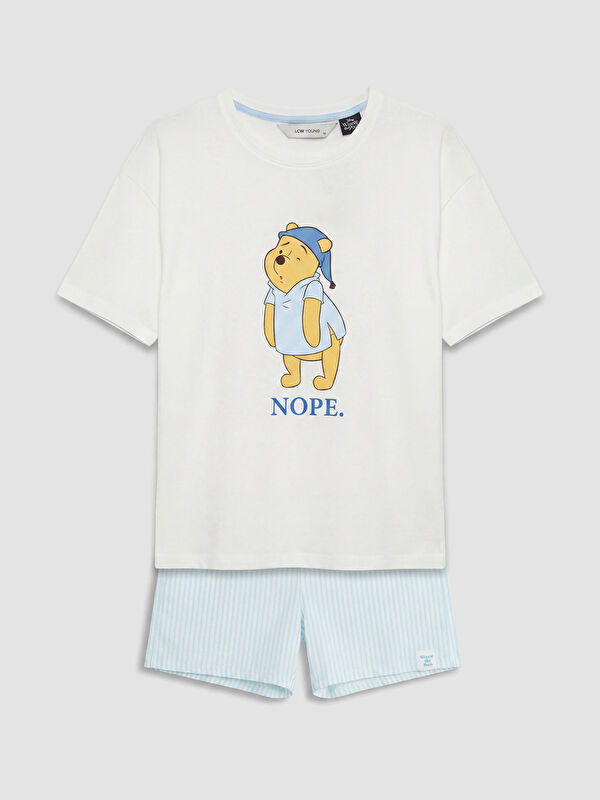LCW Young Winnie the Pooh Baskılı Kadın Şortlu Pijama Takımı