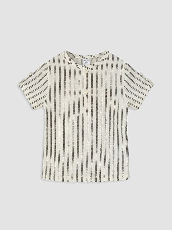 LCW baby Çizgili Erkek Bebek Gömlek