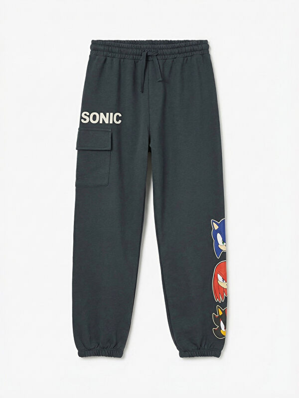 LCW Kids Sonic Baskılı Erkek Çocuk Jogger Eşofman Altı