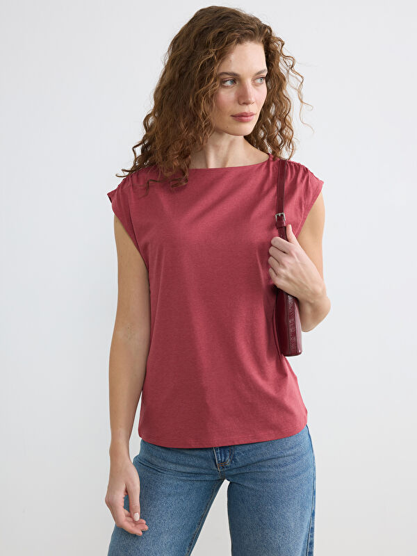 LCWAIKIKI Basic Žena RUŽIČASTA Bluza