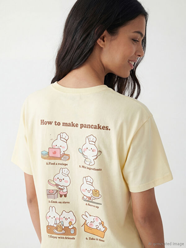 XSIDE Mimi & Neko Embroidered Women's T-Shirt