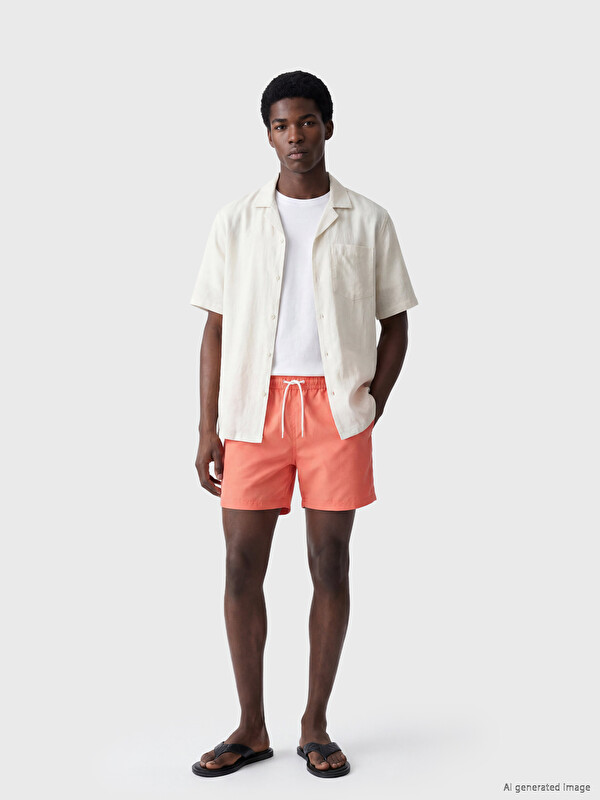 LCW SWIMWEAR Man Orange Swimming Shorts