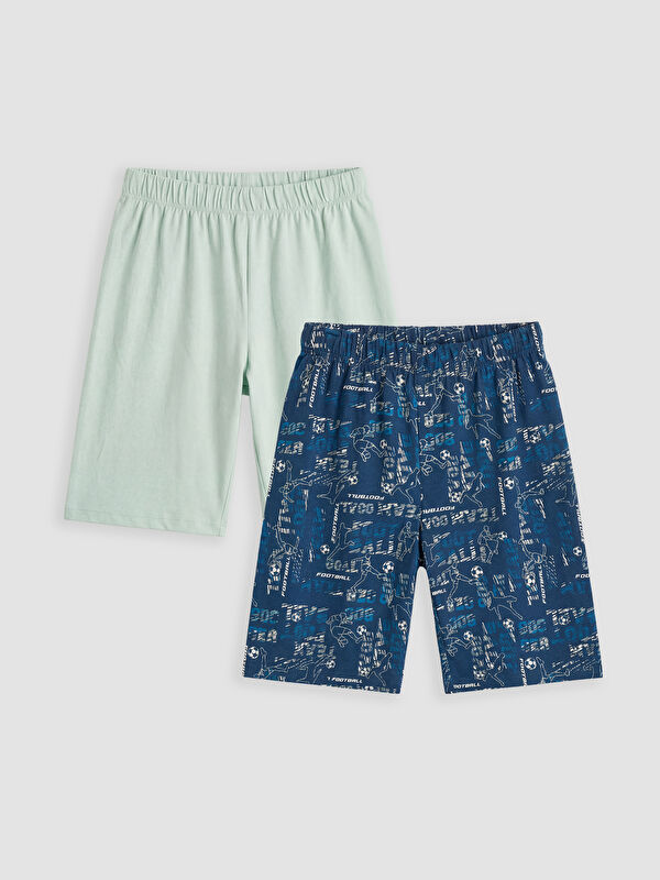 LCW Kids Baskılı Erkek Çocuk 2'li Pijama Şort