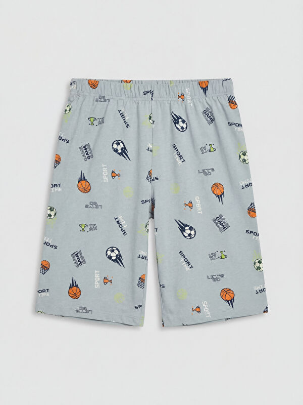 LCW Kids Baskılı Erkek Çocuk Pijama Şort