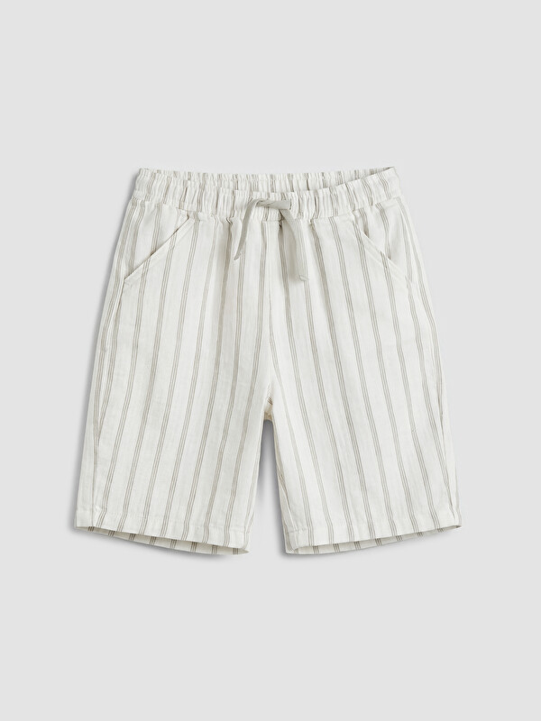 LCW Kids Elastic Waist and Drawstring Boys' Shorts